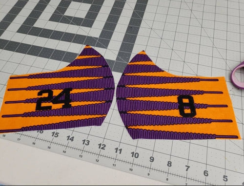 Customizable Lakers Colors Fabric Mask